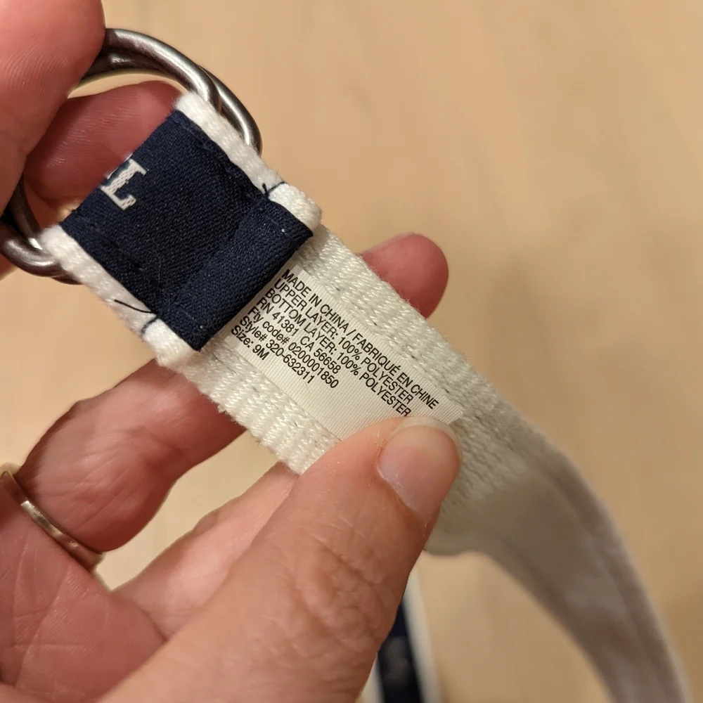 Navy Blue RL Dog Belt for a Baby